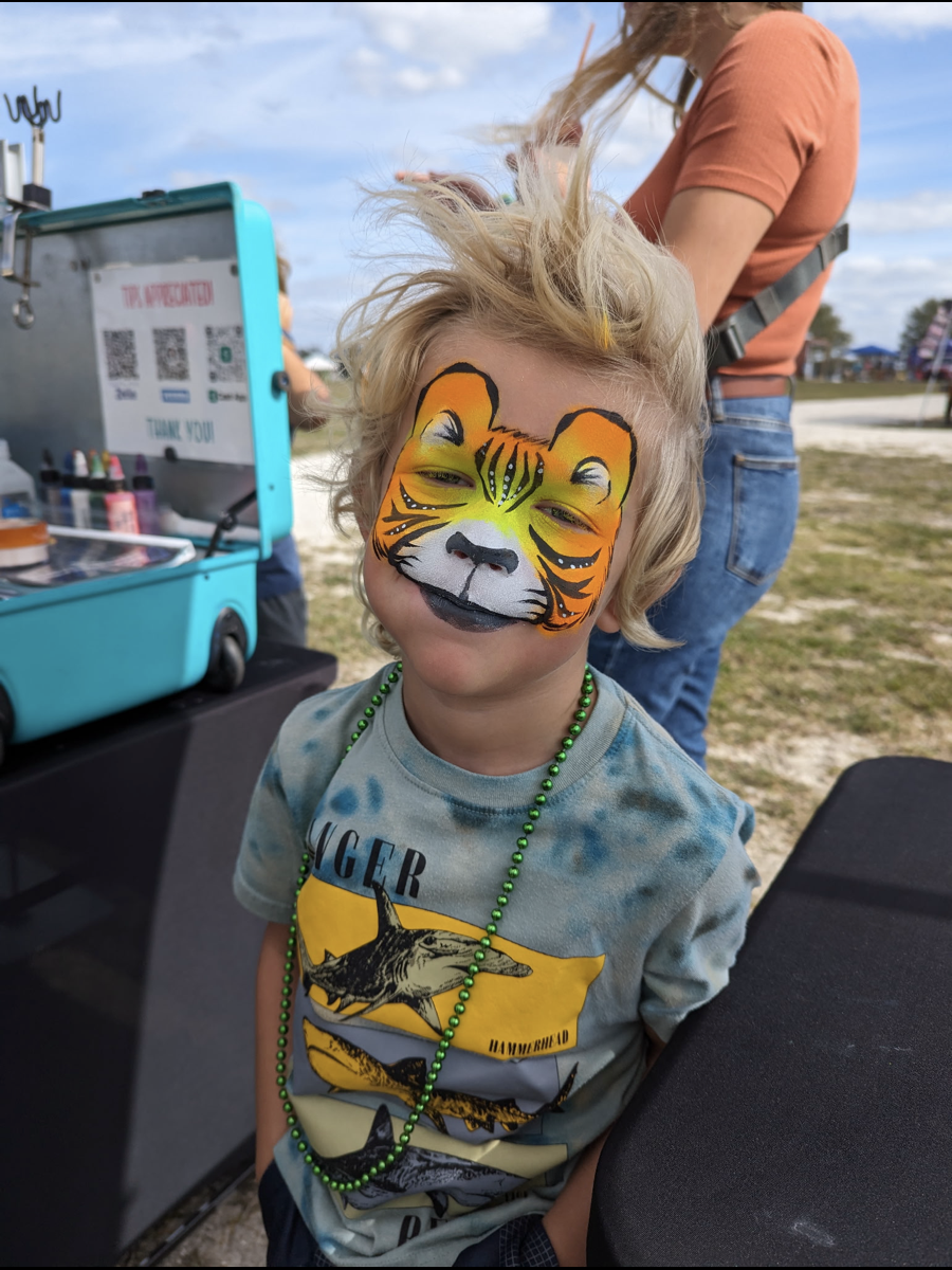Boy Tiger Facepaint